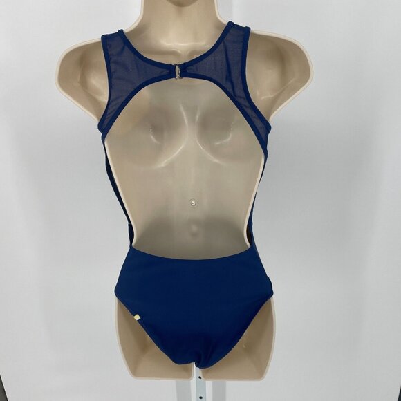 Summersalt Womens Swimsuit Mesh Freestyle Blue Size 4 One Piece Beach Vacation - Picture 2 of 12